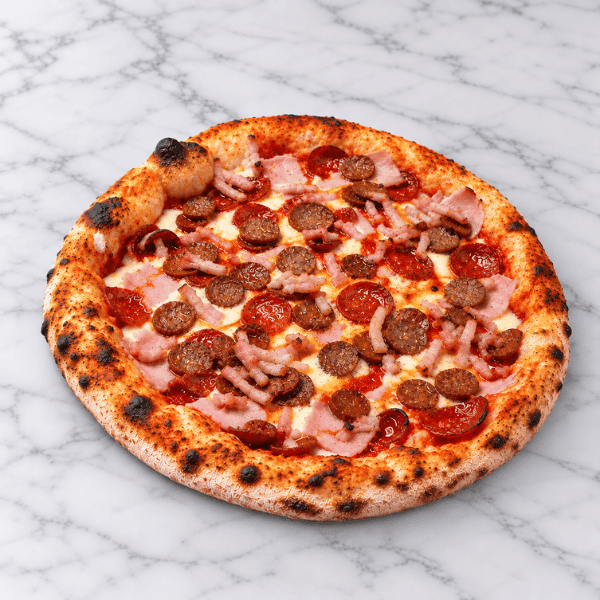 Pizza 4 Viandes artisanale à emporter